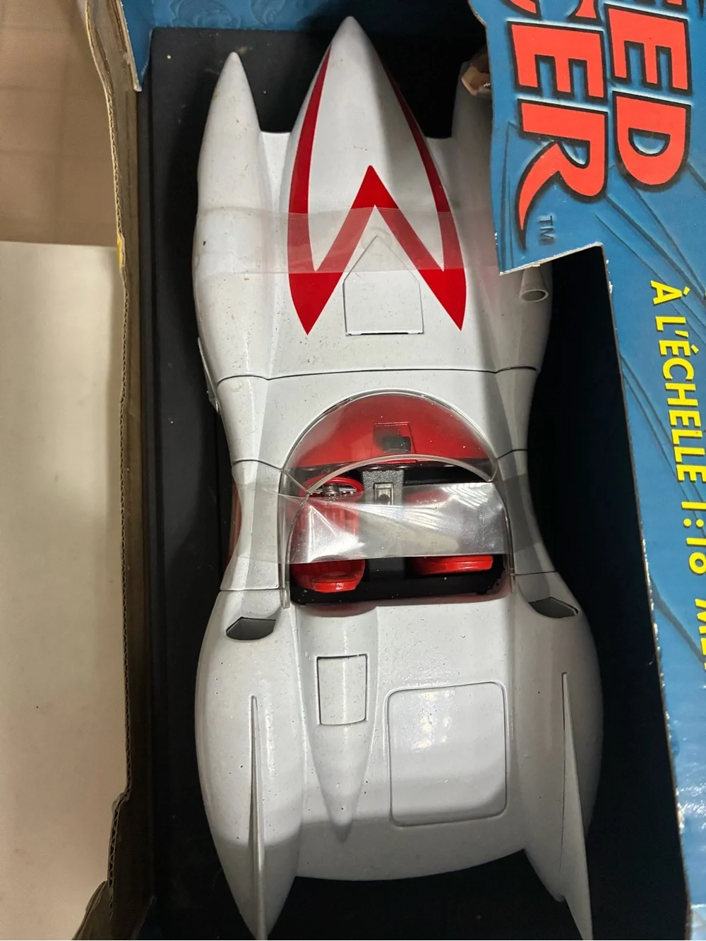 ERTL American Muscle Speed Racer Mach 5 1:18 Diecast + Chim Chim Figure 35th Ann